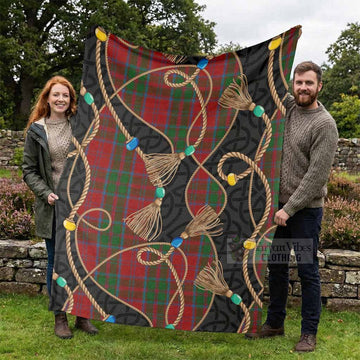 Drummond Scottish Tartan Twisted Ropes Stylized Blanket