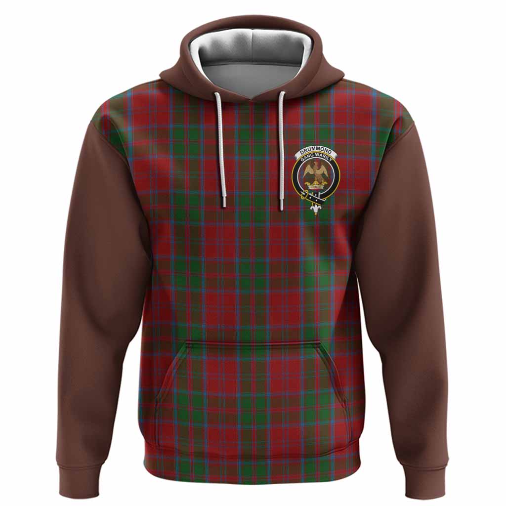 Drummond Tartan Accent Hoodie with Family Crest