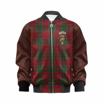Drummond Tartan Accent Kid Bomber Jacket with Family Crest