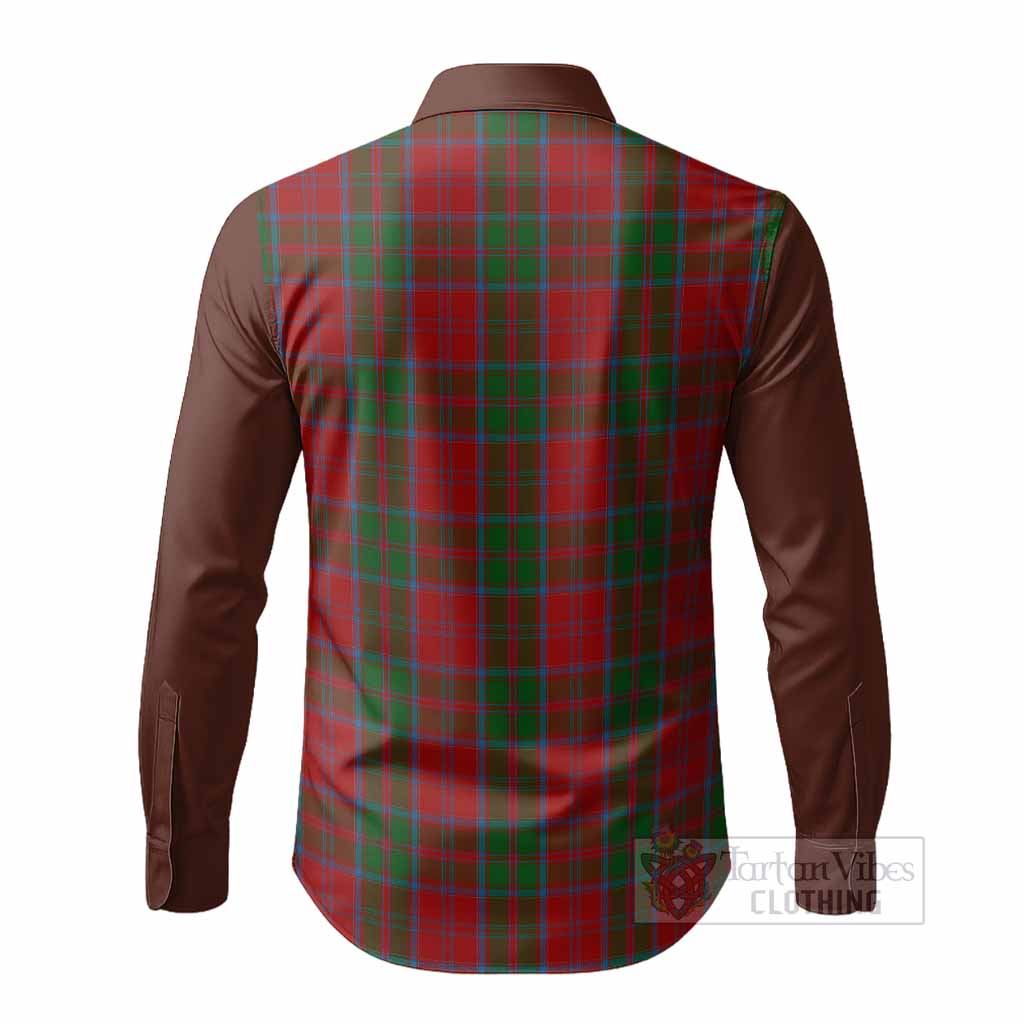 Drummond Tartan Accent Long Sleeve Button Shirts with Family Crest
