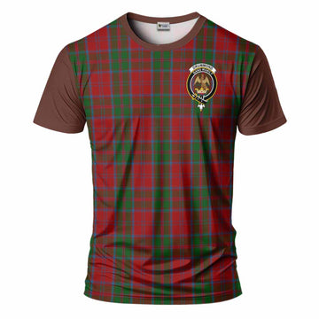 Drummond Tartan Accent T-Shirt with Family Crest