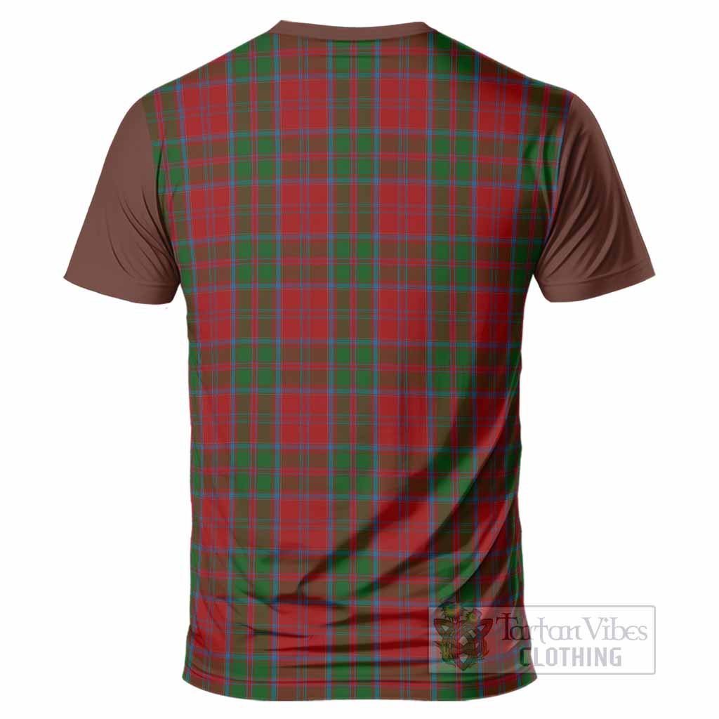 Drummond Tartan Accent T-Shirt with Family Crest