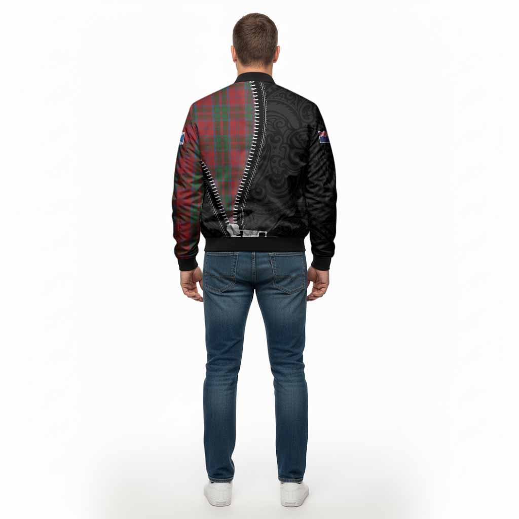 Drummond Tartan Bomber Jacket New Zealand Pattern Unique Zipper Stylized