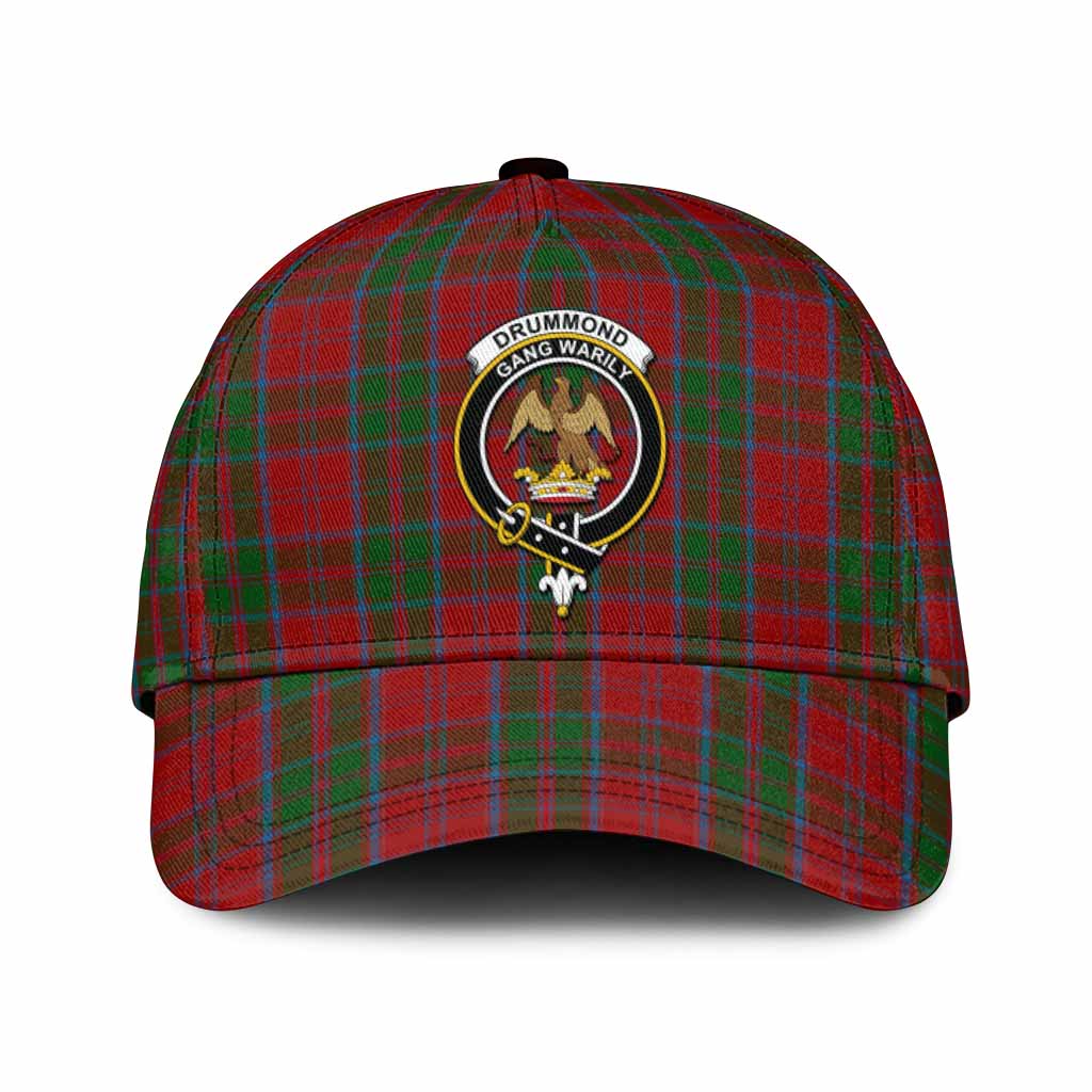 Drummond Tartan Classic Cap with Family Crest