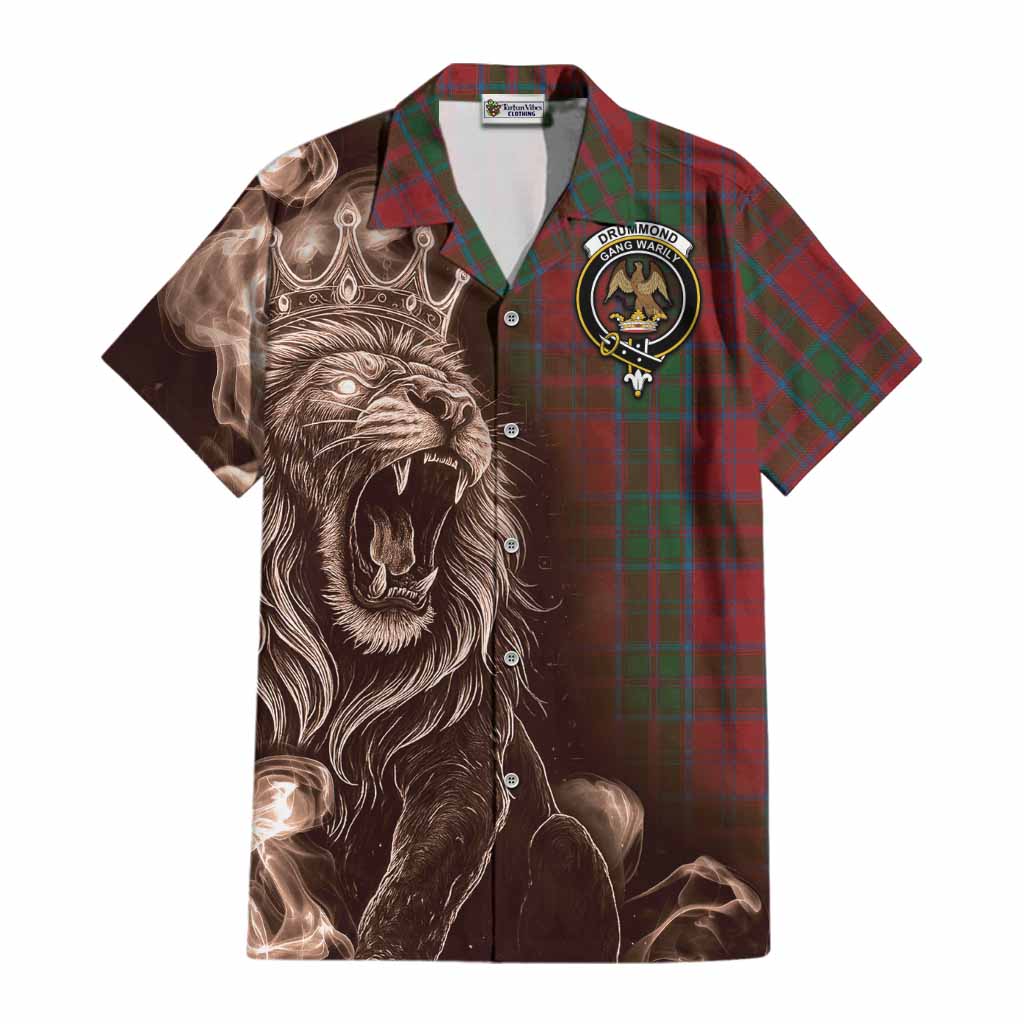 Drummond Tartan Cotton Hawaiian Shirt Roaring Lion Heritage