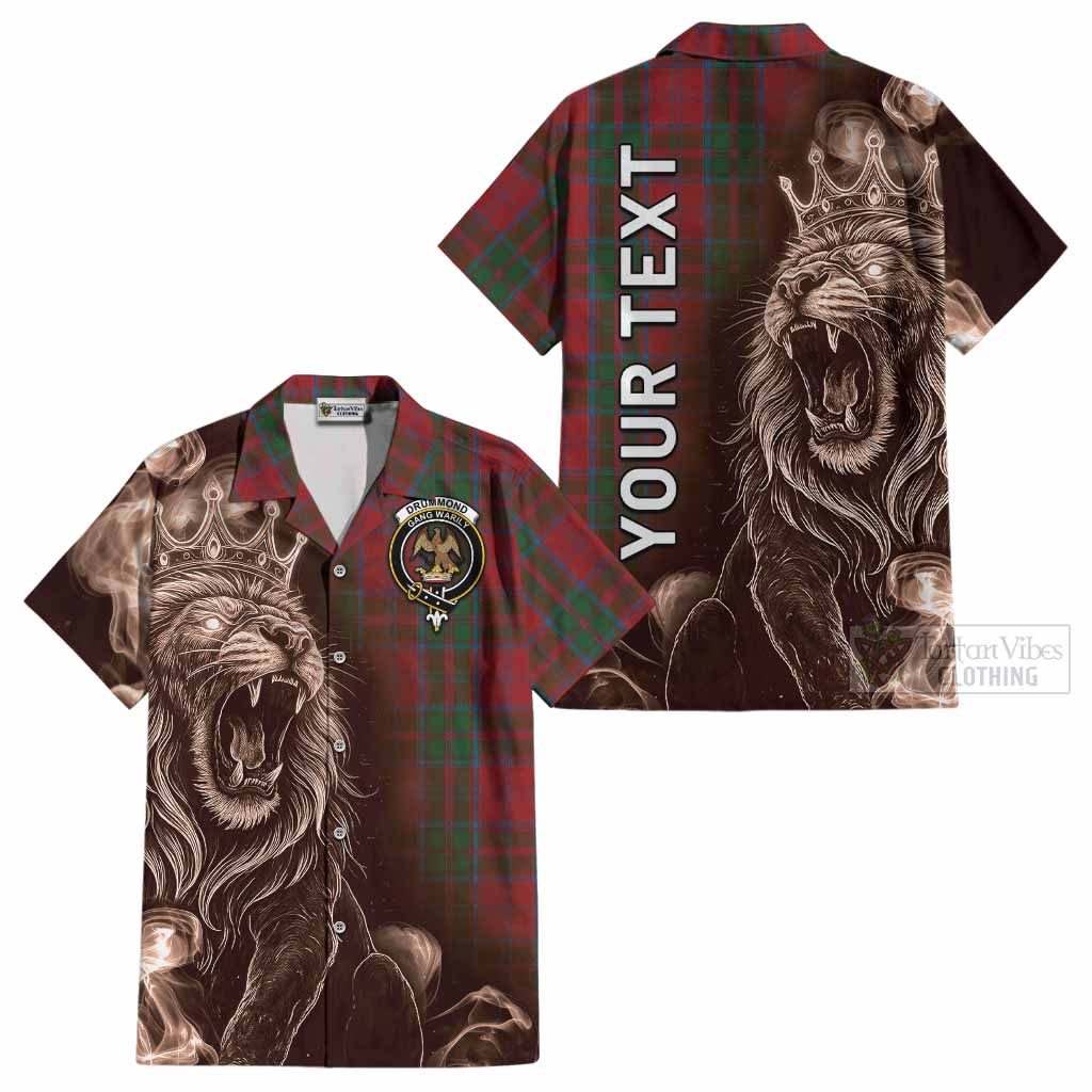 Drummond Tartan Cotton Hawaiian Shirt Roaring Lion Heritage