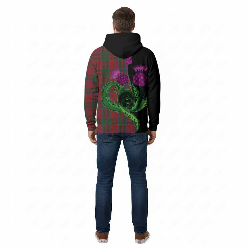 Drummond Tartan Cotton Hoodie Traditional Scottish Thistle