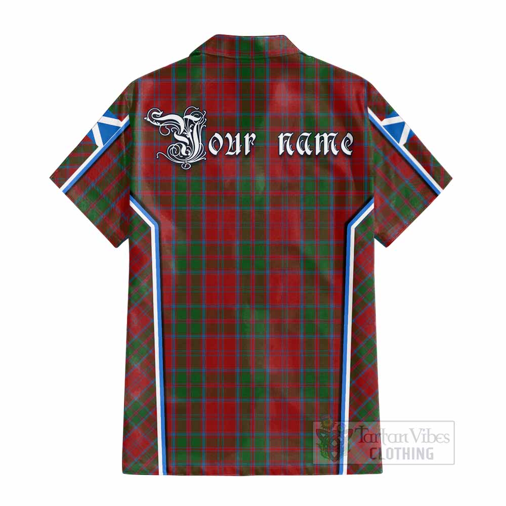 Drummond Tartan Crest Cotton Hawaiian Shirt Scotland Coat of Arm Flag Style - Tartan Vibes Clothing
