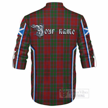 Drummond Tartan Crest Ghillie Kilt Shirt Scotland Coat of Arm Flag Style - Tartan Vibes Clothing