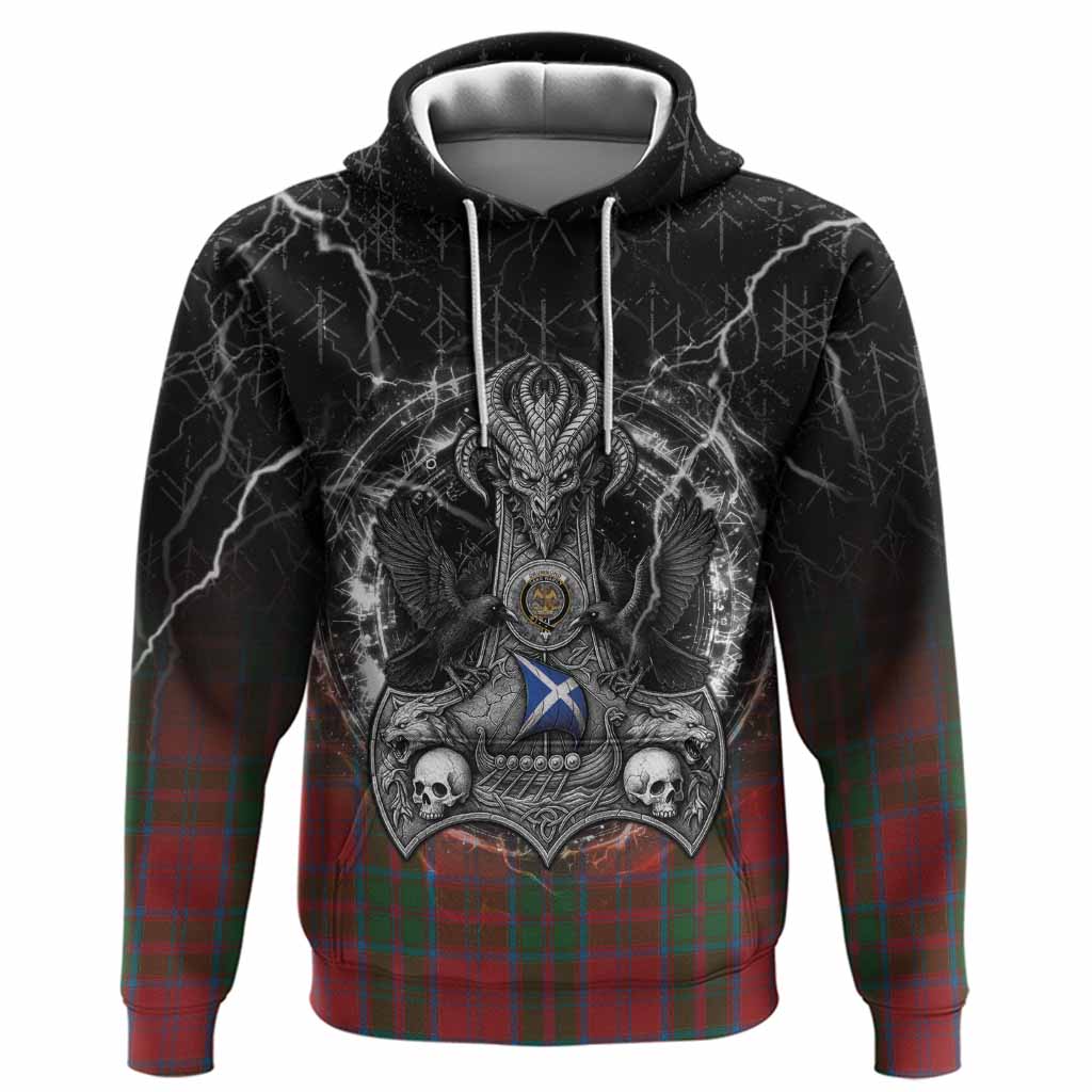Drummond Tartan Crest Hoodie Celtic Odin's Raven Legacy