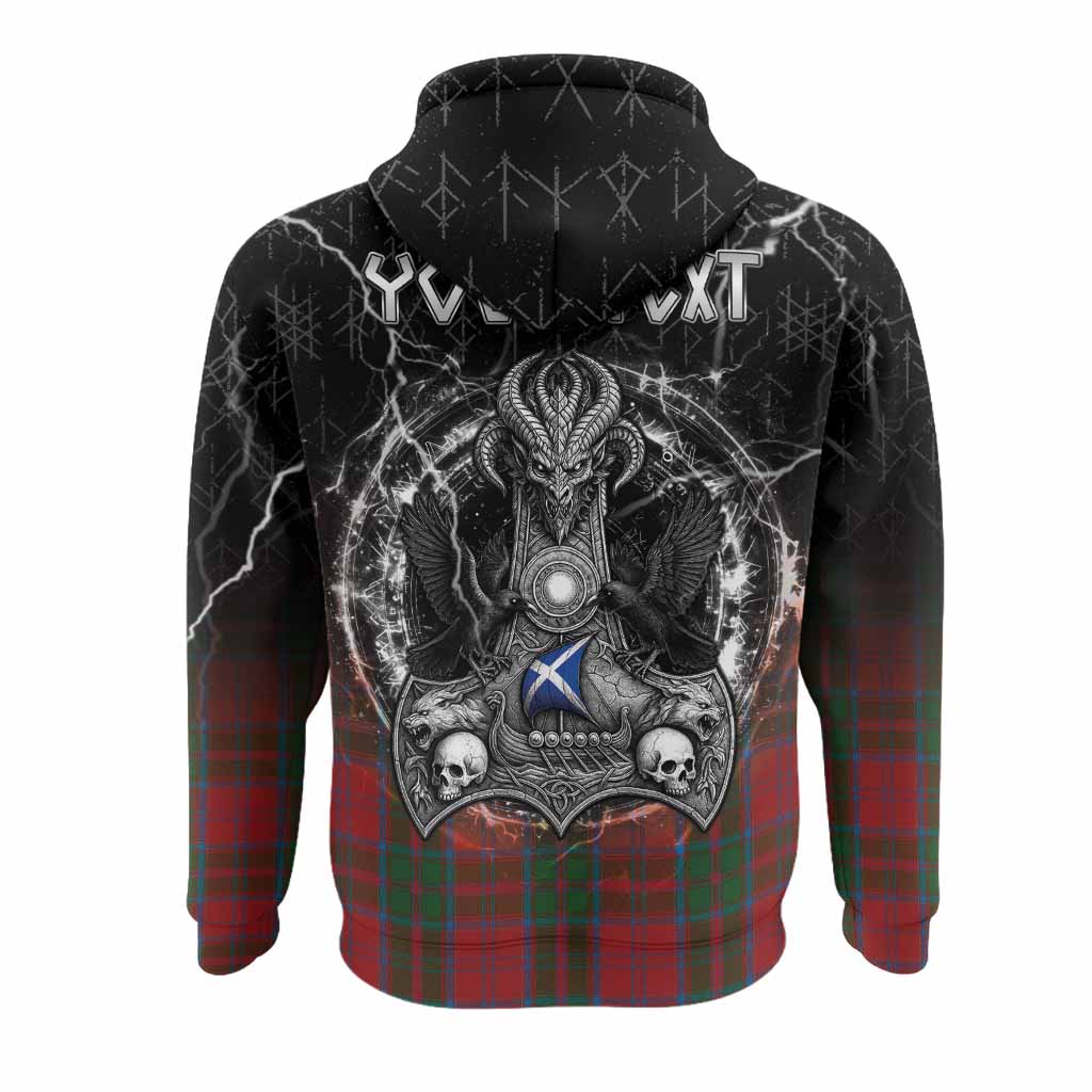 Drummond Tartan Crest Hoodie Celtic Odin's Raven Legacy