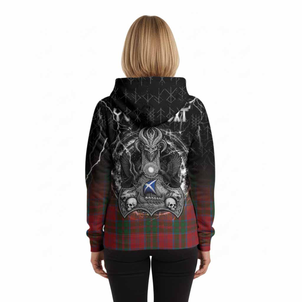 Drummond Tartan Crest Hoodie Celtic Odin's Raven Legacy
