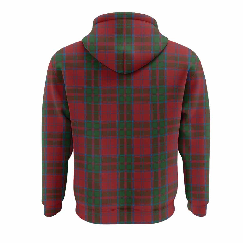 Drummond Tartan Crest Hoodie Ferocious Lion Style