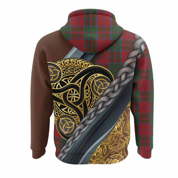 Drummond Tartan Crest Hoodie Scottish Triskele Celtic