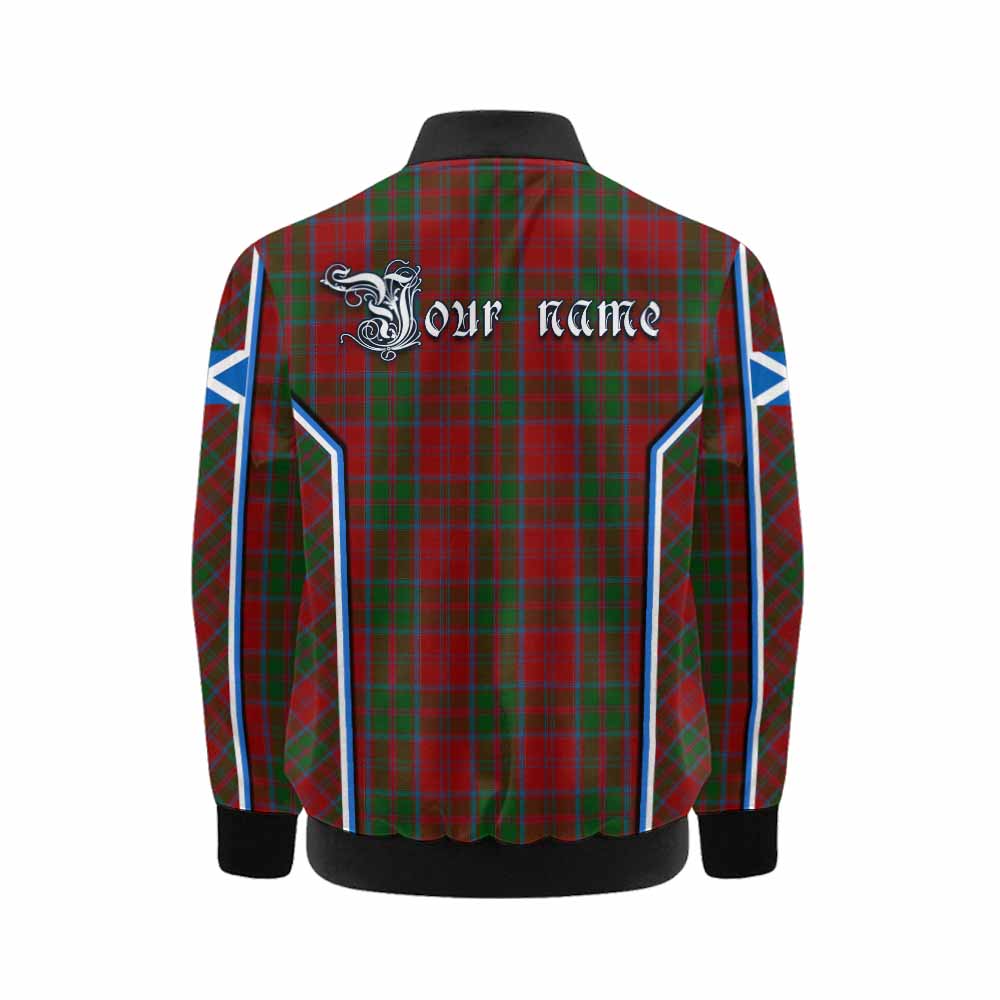 Drummond Tartan Crest Kid Bomber Jacket Scotland Coat of Arm Flag Style - Tartan Vibes Clothing