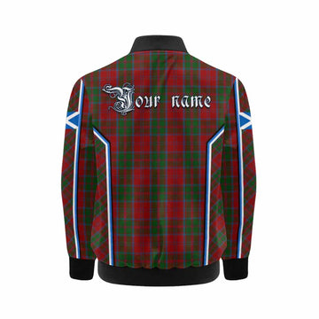 Drummond Tartan Crest Kid Bomber Jacket Scotland Coat of Arm Flag Style - Tartan Vibes Clothing