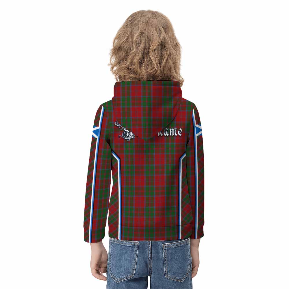 Drummond Tartan Crest Kid Hoodie Scotland Coat of Arm Flag Style - Tartan Vibes Clothing