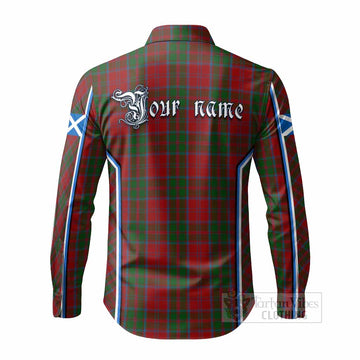 Drummond Tartan Crest Long Sleeve Button Shirts Scotland Coat of Arm Flag Style
