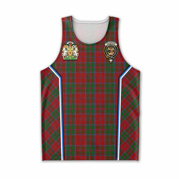 Drummond Tartan Crest Men Tank Top Scotland Coat of Arm Flag Style