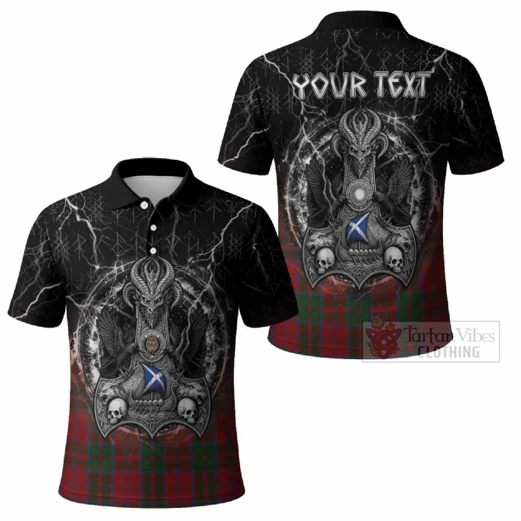 Drummond Tartan Crest Polo Shirt Celtic Odin's Raven Legacy