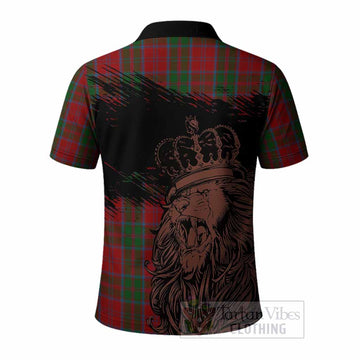 Drummond Tartan Crest Polo Shirt Crowned Lion Heritage Style