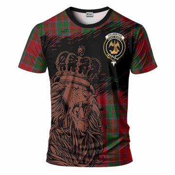 Drummond Tartan Crest T-Shirt Crowned Lion Heritage Style