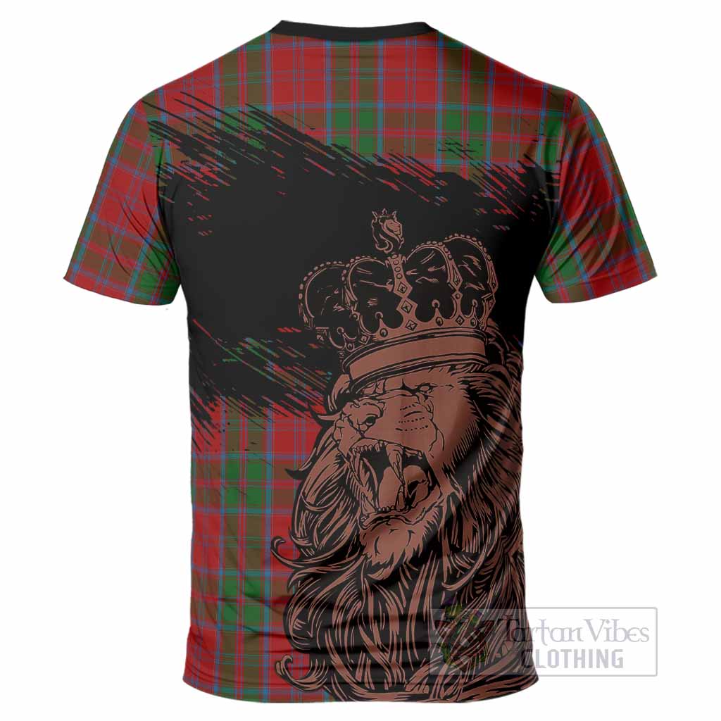 Drummond Tartan Crest T-Shirt Crowned Lion Heritage Style