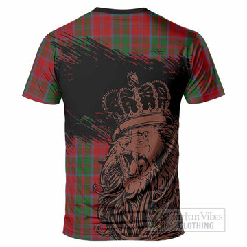 Drummond Tartan Crest T-Shirt Crowned Lion Heritage Style