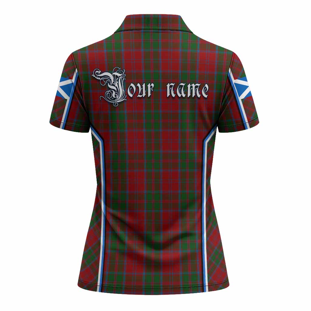 Drummond Tartan Crest Women's Polo Shirt Scotland Coat of Arm Flag Style - Tartan Vibes Clothing