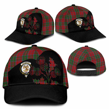 Drummond Tartan Family Crest Classic Cap Scotland Thistle Floral Flag Style