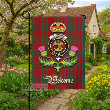 Drummond Tartan Family Crest Garden Flag Royal Thistle Welcome Style