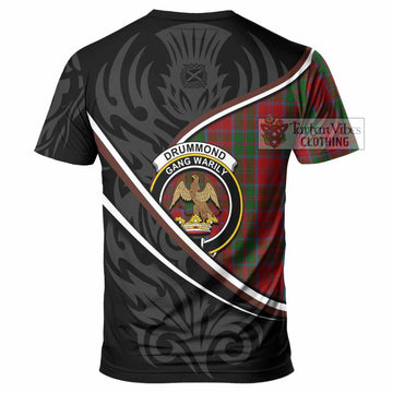 Drummond Tartan Family Crest T-shirt Celtic Scottish Thistle Floral - Tartan Vibes Clothing