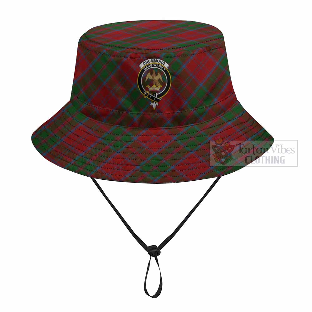 Drummond Tartan Fishing Hat with Family Crest