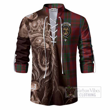 Drummond Tartan Ghillie Shirt Roaring Lion Heritage