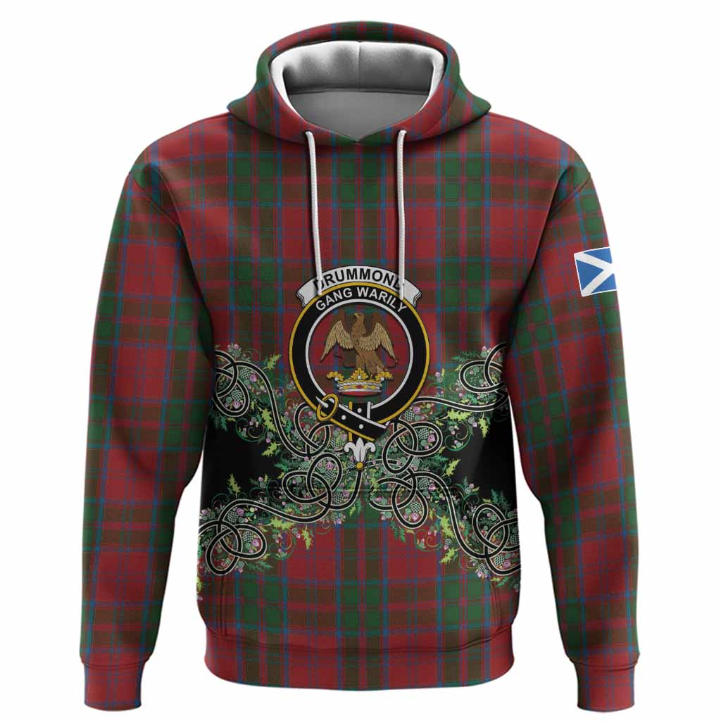 Drummond Tartan Hoodie Thistle Scottish Spirit