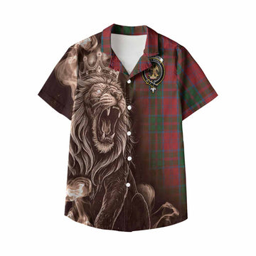 Drummond Tartan Kid Hawaiian Shirt Roaring Lion Heritage