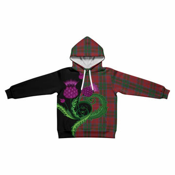 Drummond Tartan Kid Hoodie Traditional Scottish Thistle