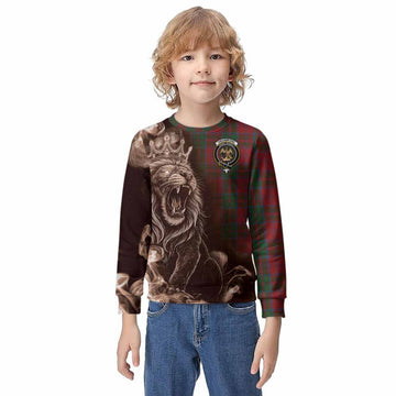 Drummond Tartan Kid Knitted Sweatshirt Roaring Lion Heritage