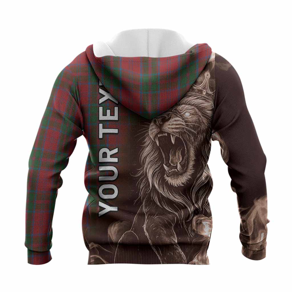 Drummond Tartan Knitted Hoodie Roaring Lion Heritage