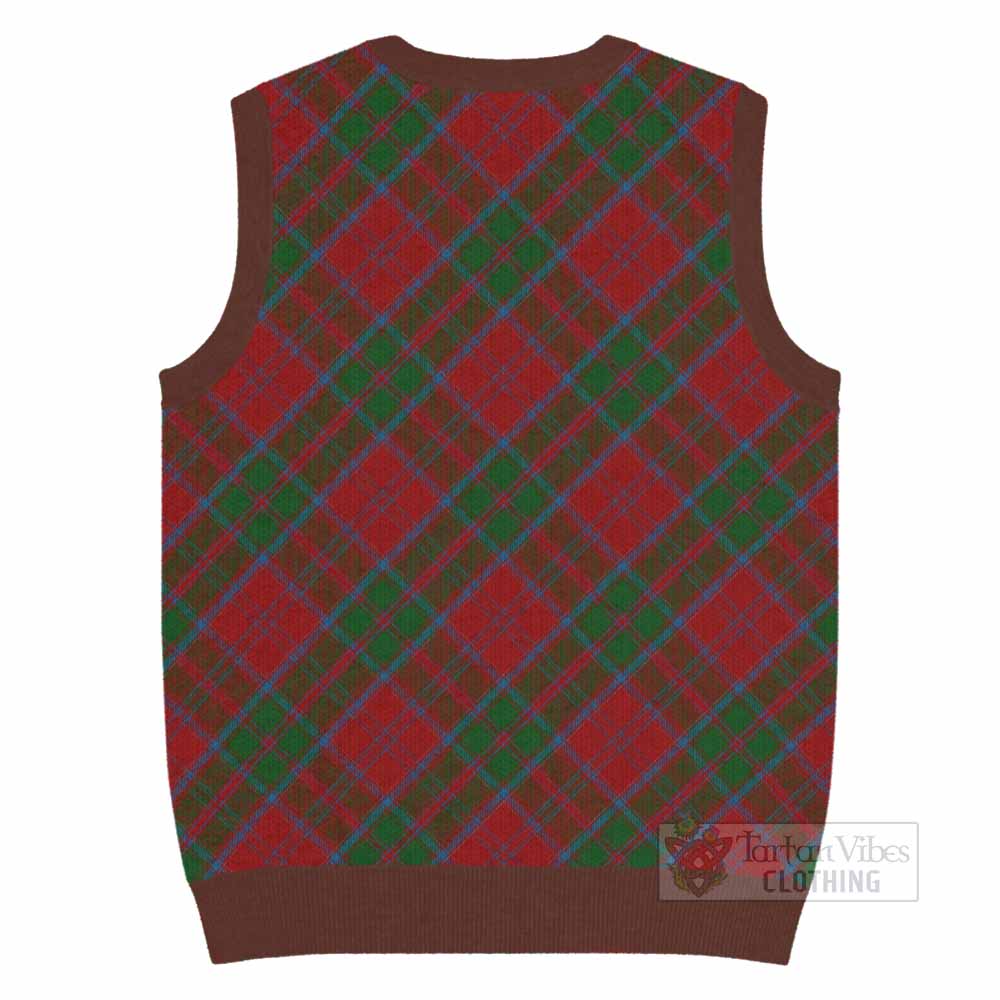 Drummond Tartan  Knitted V-Neck Vest Cross Style