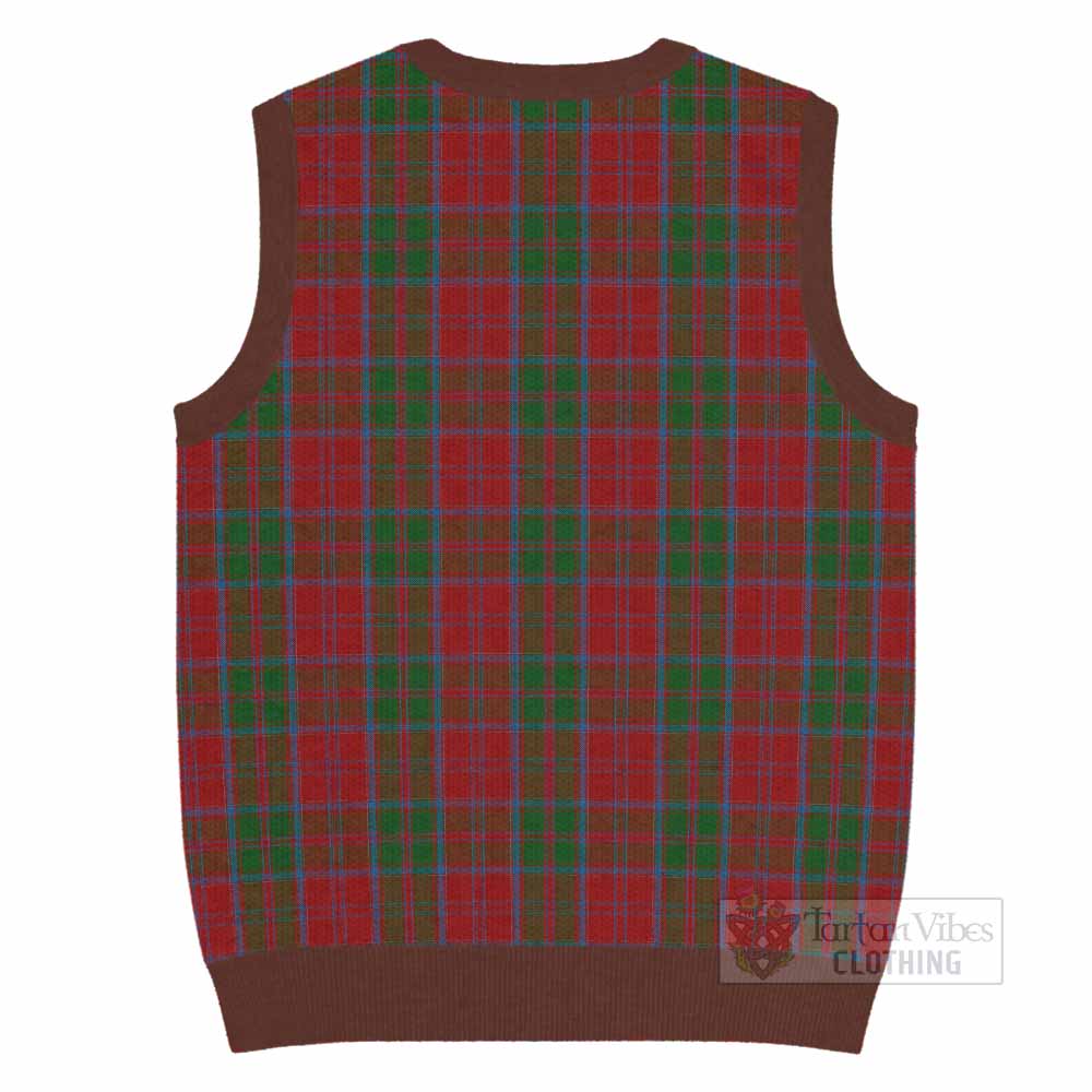 Drummond Tartan Knitted V-Neck Vest with Family Crest - Tartan Vibes Clothing