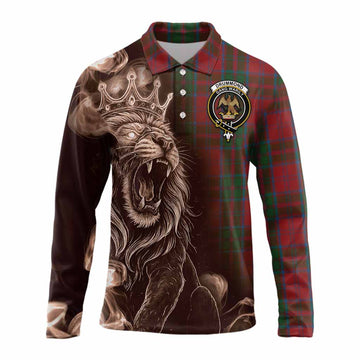 Drummond Tartan Long Sleeve Polo Shirt Roaring Lion Heritage