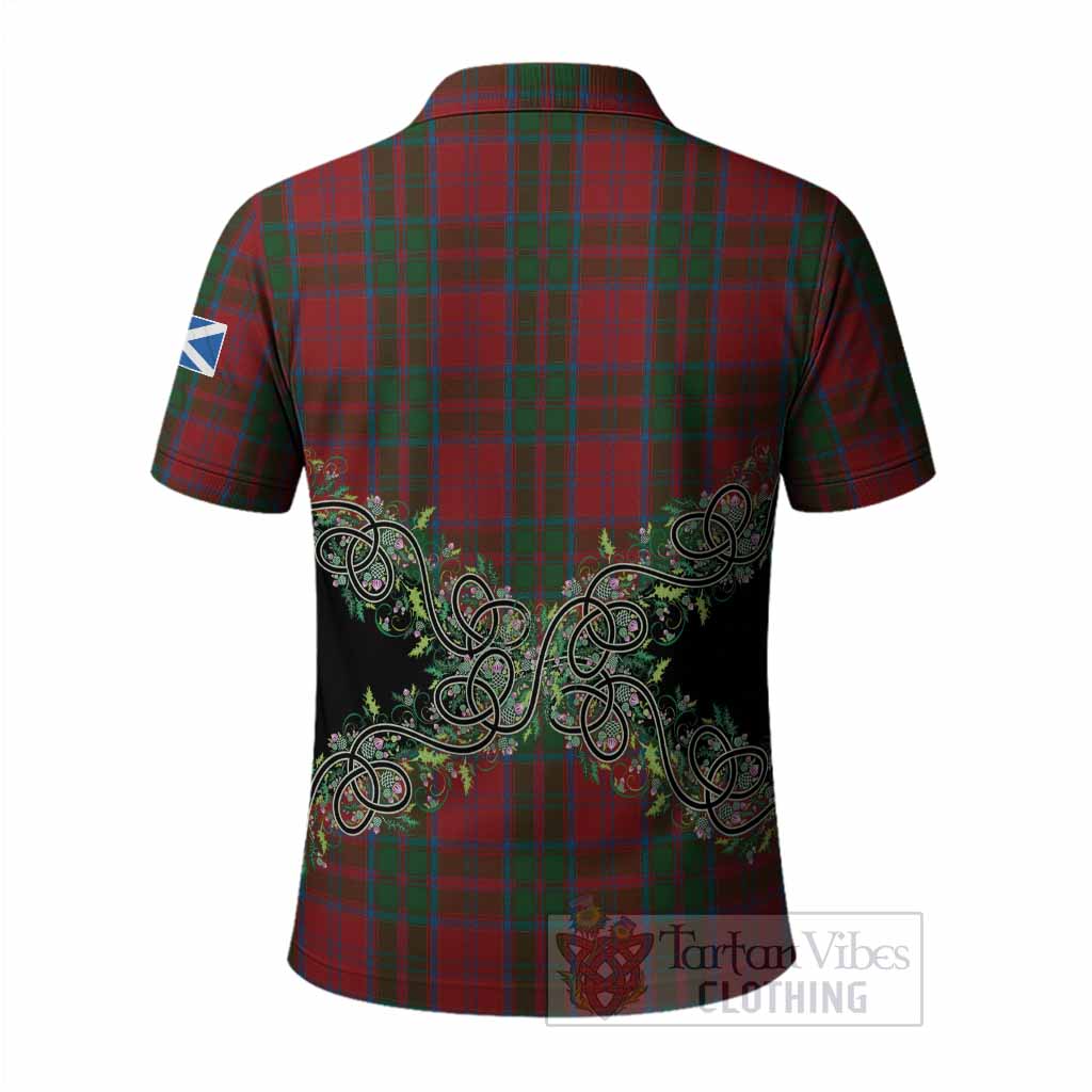 Drummond Tartan Polo Shirt Thistle Scottish Spirit