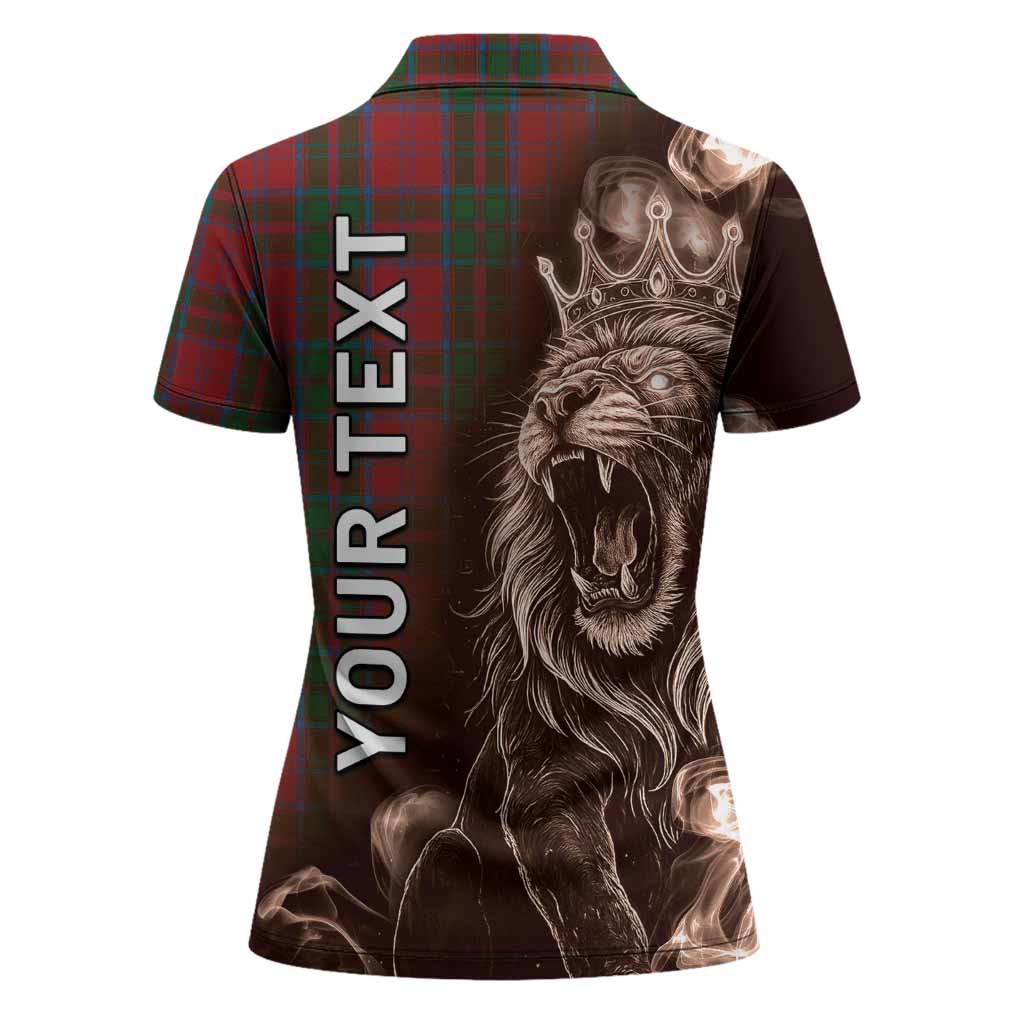 Drummond Tartan Women Polo Shirt Roaring Lion Heritage