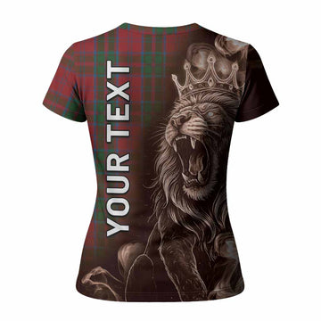 Drummond Tartan Women T shirt Roaring Lion Heritage