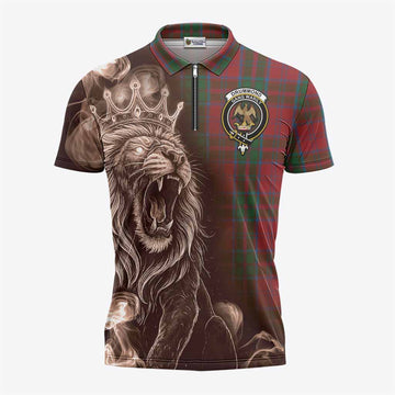Drummond Tartan Zipper Polo Shirt Roaring Lion Heritage