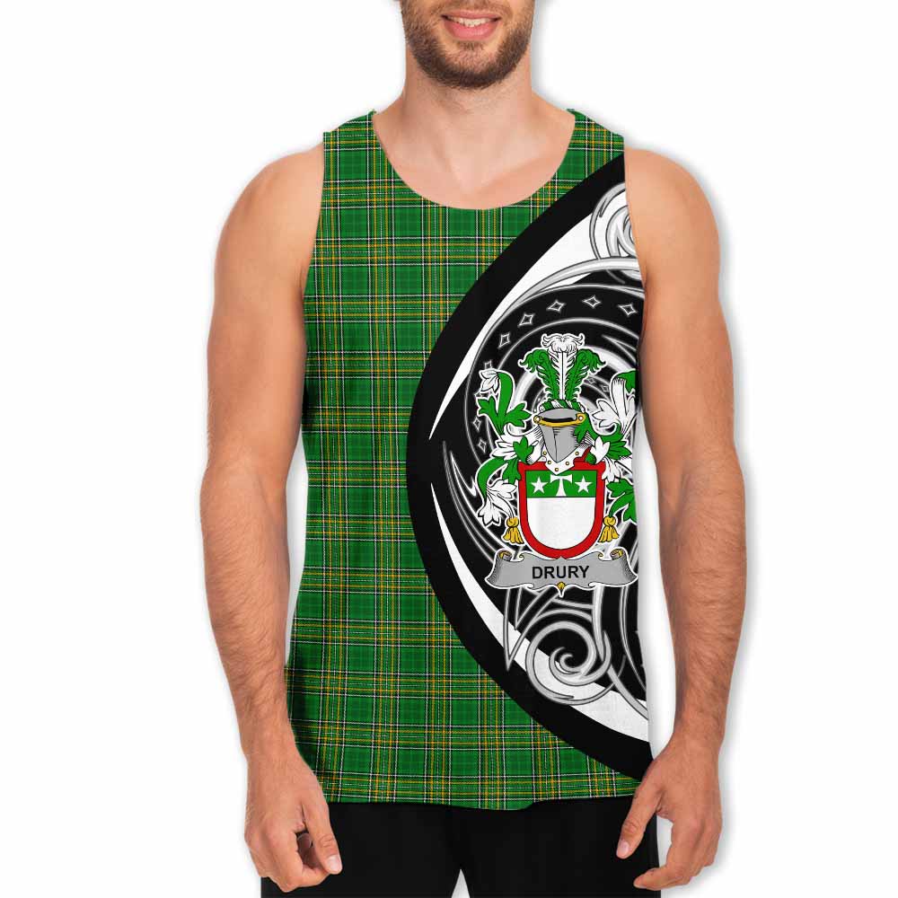 Tartan Vibes Clothing Drury Irish Clan Men's Tank Top Celtic Circle Style