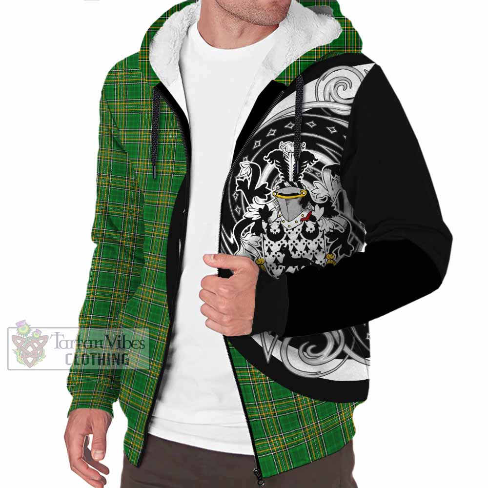 Tartan Vibes Clothing Duane Irish Clan Sherpa Hoodie Celtic Circle Style