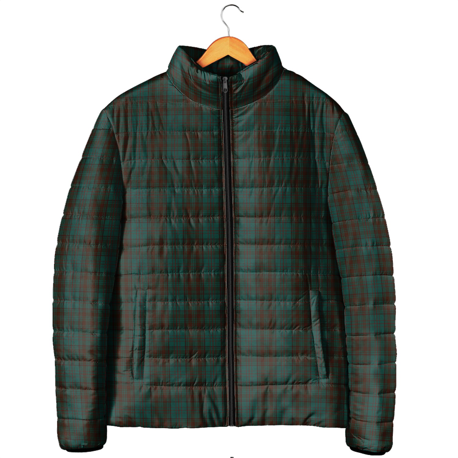 Dublin County Ireland Tartan Padded Jacket Men's Padded Jacket - Tartan Vibes Clothing