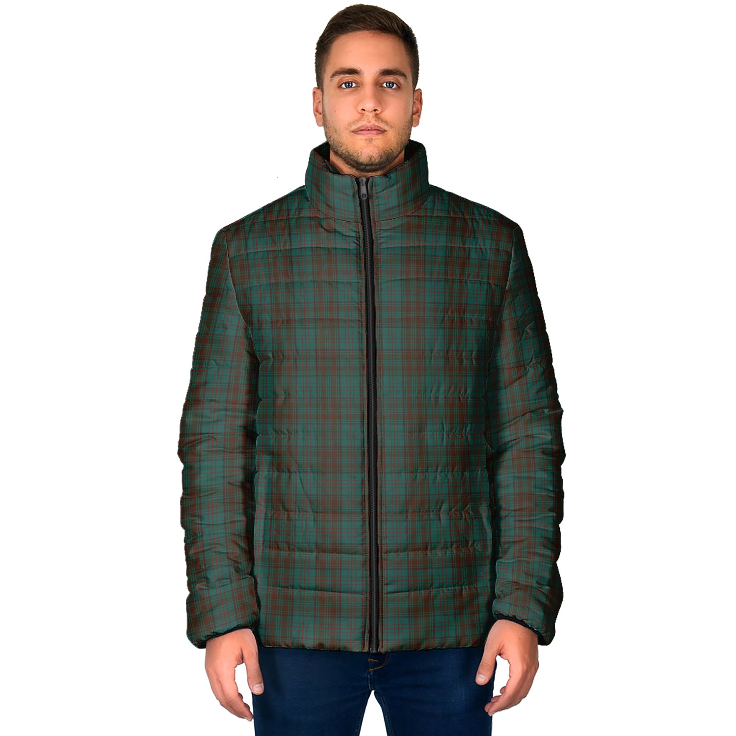 Dublin County Ireland Tartan Padded Jacket - Tartan Vibes Clothing